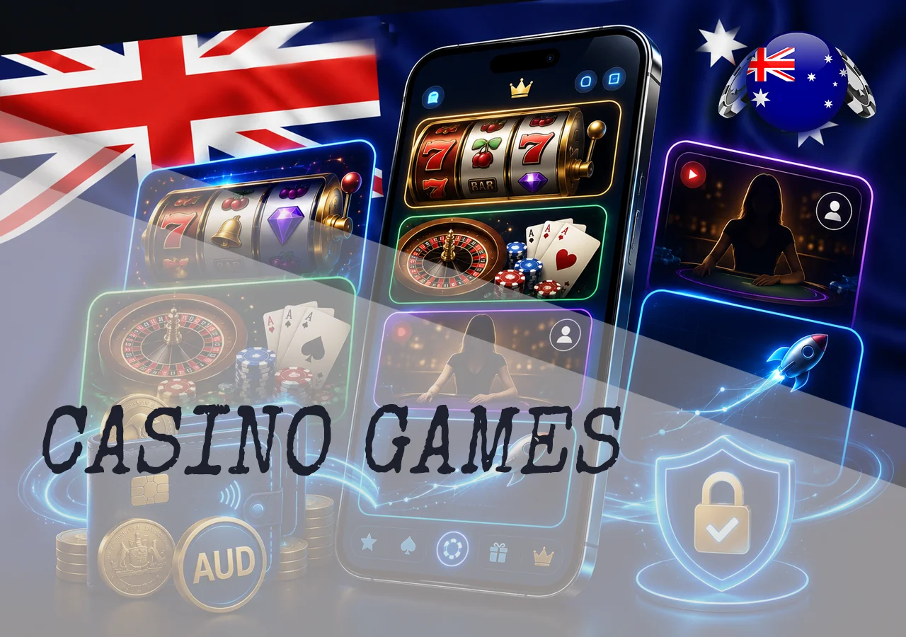 Games at online casinos Australia